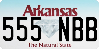 AR license plate 555NBB