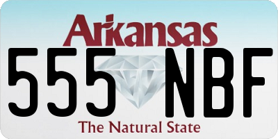 AR license plate 555NBF
