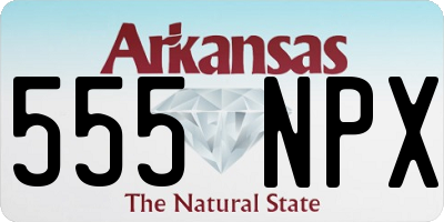 AR license plate 555NPX