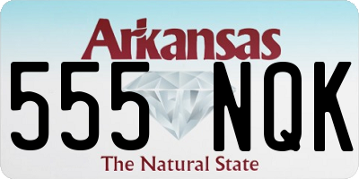 AR license plate 555NQK