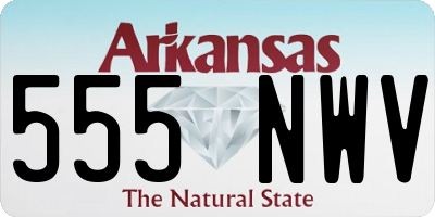 AR license plate 555NWV