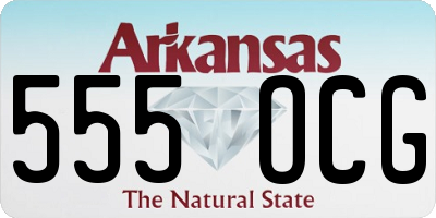 AR license plate 555OCG