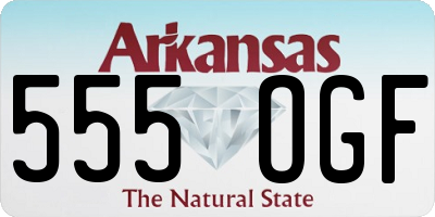 AR license plate 555OGF