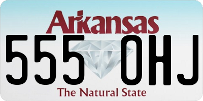 AR license plate 555OHJ