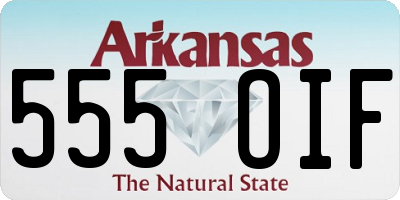 AR license plate 555OIF