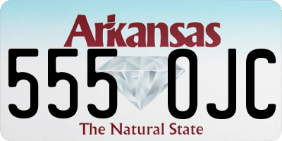 AR license plate 555OJC