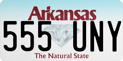 AR license plate 555UNY