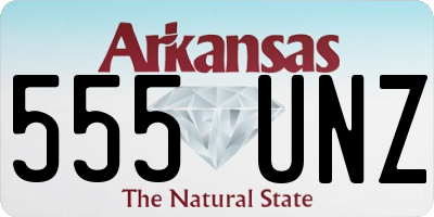 AR license plate 555UNZ