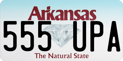 AR license plate 555UPA