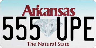 AR license plate 555UPE