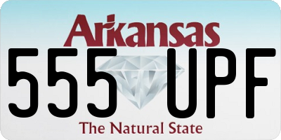 AR license plate 555UPF