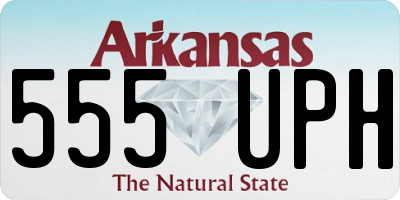 AR license plate 555UPH