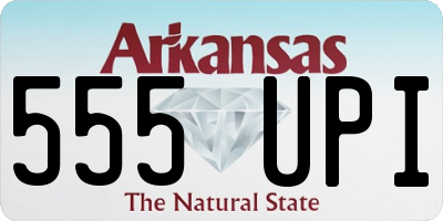AR license plate 555UPI