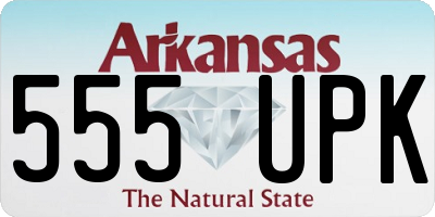AR license plate 555UPK
