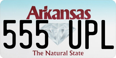 AR license plate 555UPL