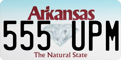 AR license plate 555UPM