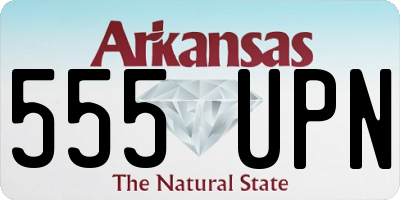 AR license plate 555UPN