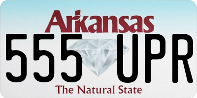 AR license plate 555UPR