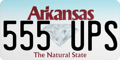 AR license plate 555UPS