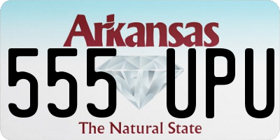 AR license plate 555UPU