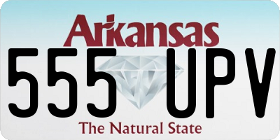 AR license plate 555UPV