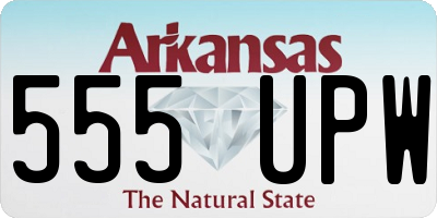 AR license plate 555UPW