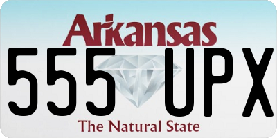 AR license plate 555UPX