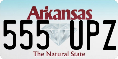 AR license plate 555UPZ