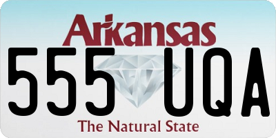 AR license plate 555UQA