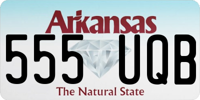 AR license plate 555UQB