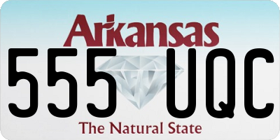 AR license plate 555UQC