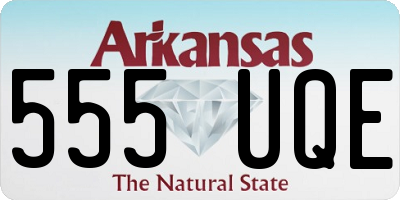AR license plate 555UQE