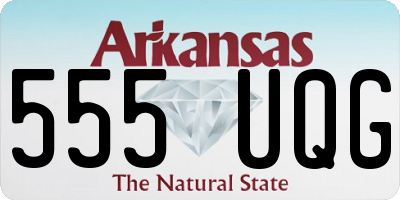 AR license plate 555UQG