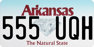 AR license plate 555UQH