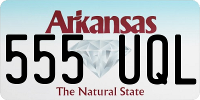 AR license plate 555UQL