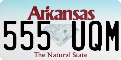 AR license plate 555UQM