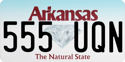 AR license plate 555UQN