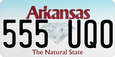 AR license plate 555UQO