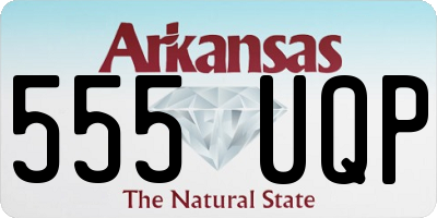 AR license plate 555UQP