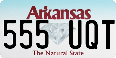 AR license plate 555UQT