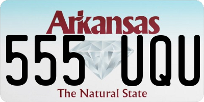 AR license plate 555UQU