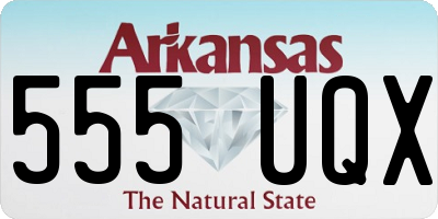 AR license plate 555UQX