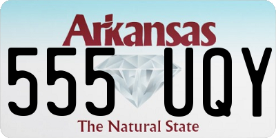 AR license plate 555UQY