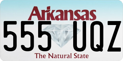 AR license plate 555UQZ