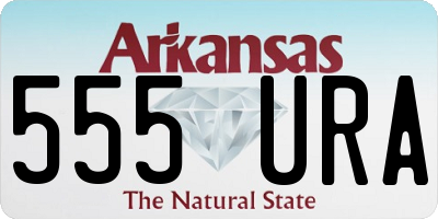 AR license plate 555URA
