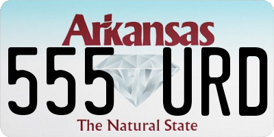 AR license plate 555URD
