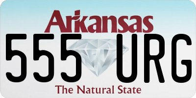 AR license plate 555URG