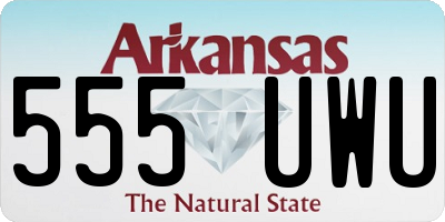 AR license plate 555UWU