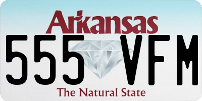 AR license plate 555VFM