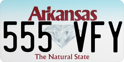 AR license plate 555VFY